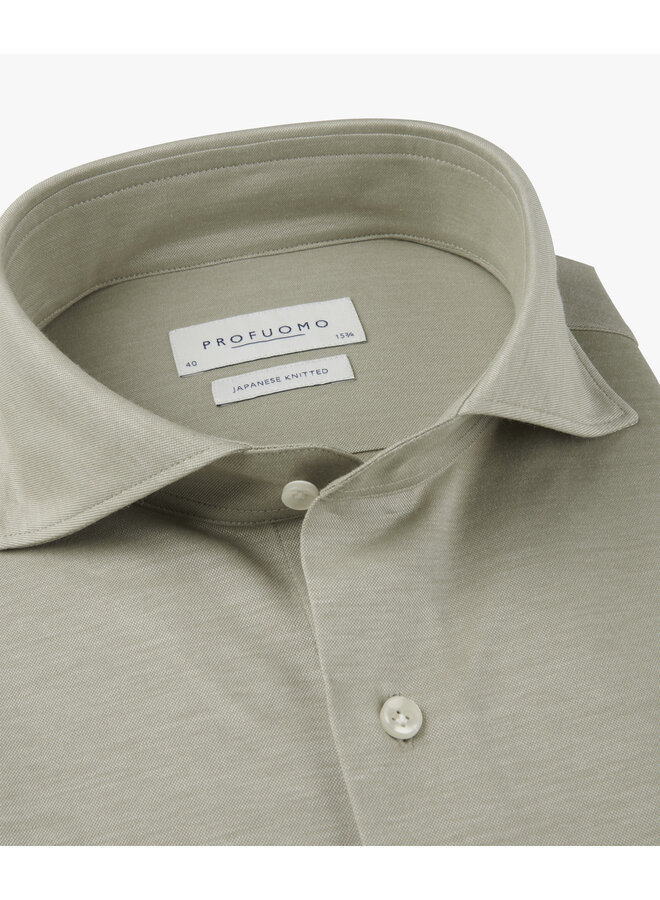 PPXH10031D Profuomo shirt x-cutaway sf mid green