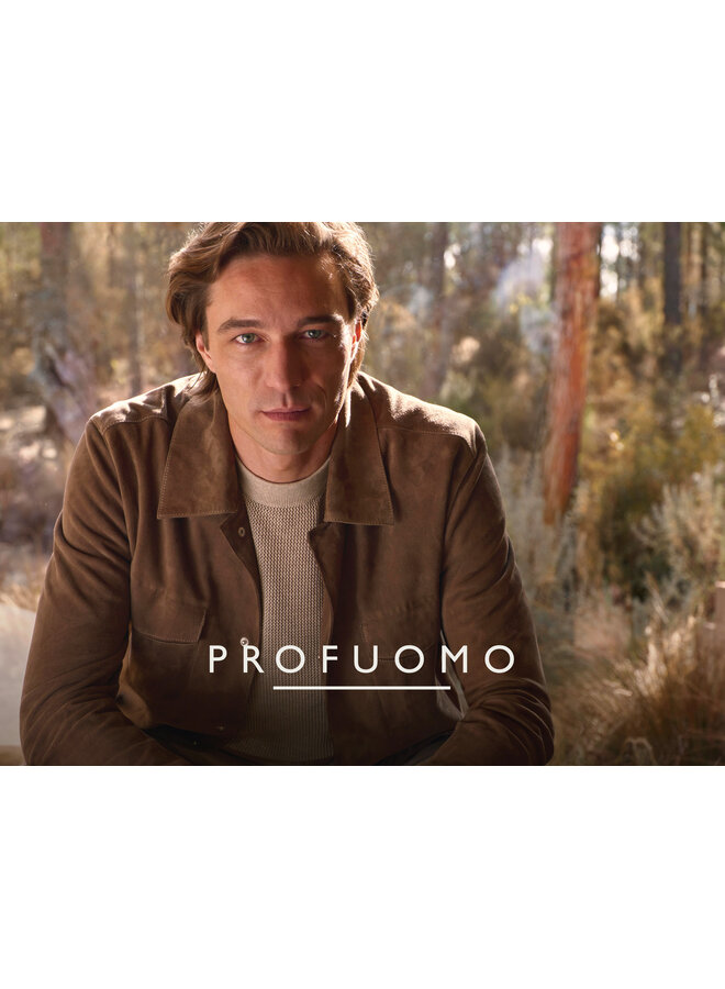 PPXU10011A Profuomo outerw jct suede light brown