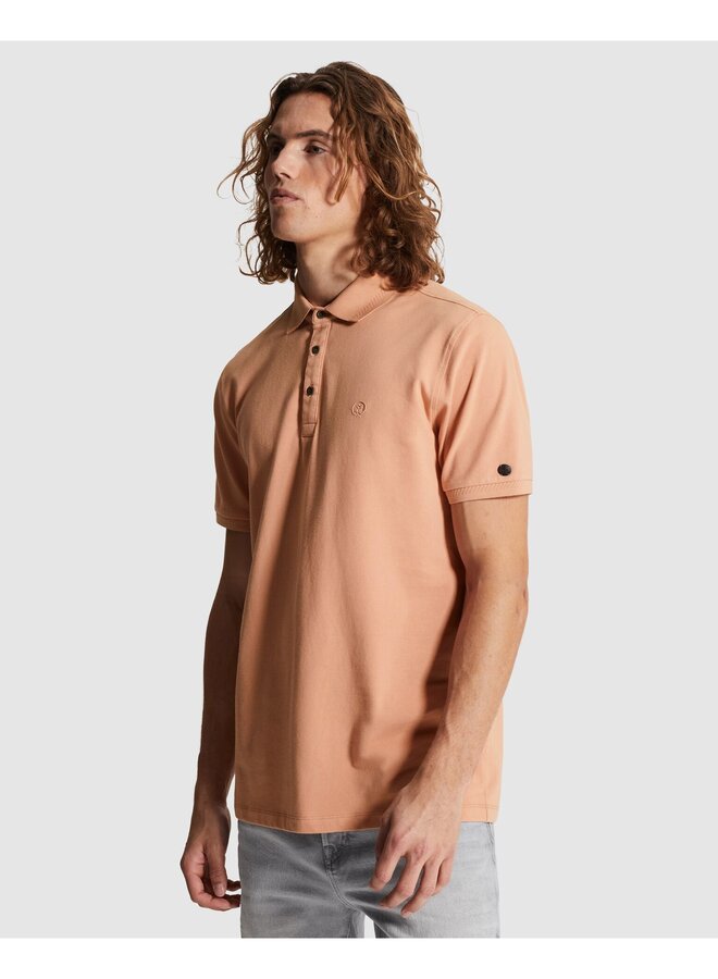 CPSS2603851 3018 Cast Iron Short sleeve polo slim fit fine pique essential Cafe Creme