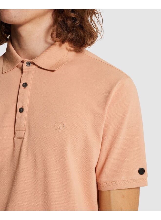 CPSS2603851 3018 Cast Iron Short sleeve polo slim fit fine pique essential Cafe Creme