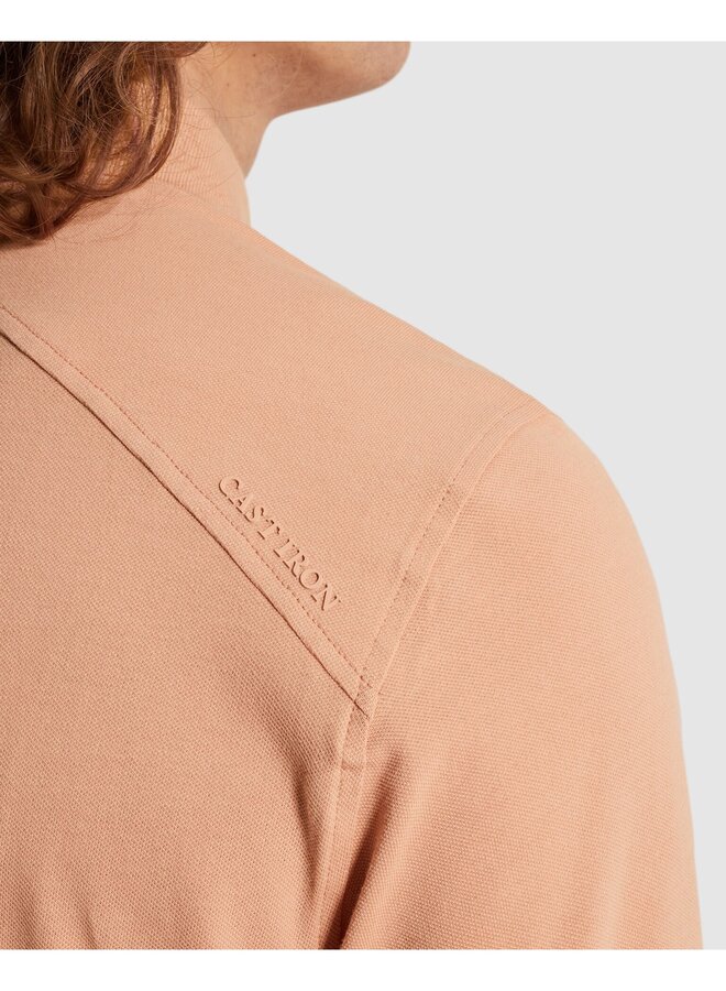 CPSS2603851 3018 Cast Iron Short sleeve polo slim fit fine pique essential Cafe Creme