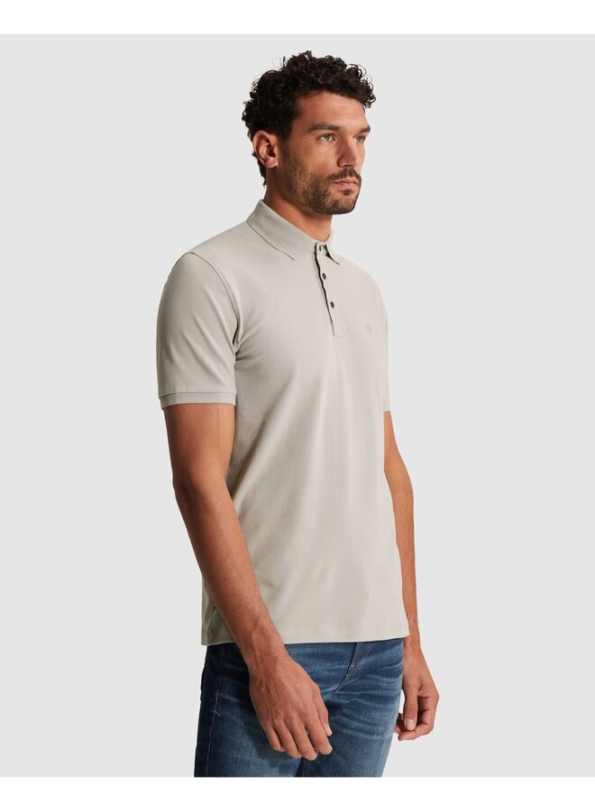 CPSS2603851 9105 Cast Iron Short sleeve polo slim fit fine pique essential Belgain Block