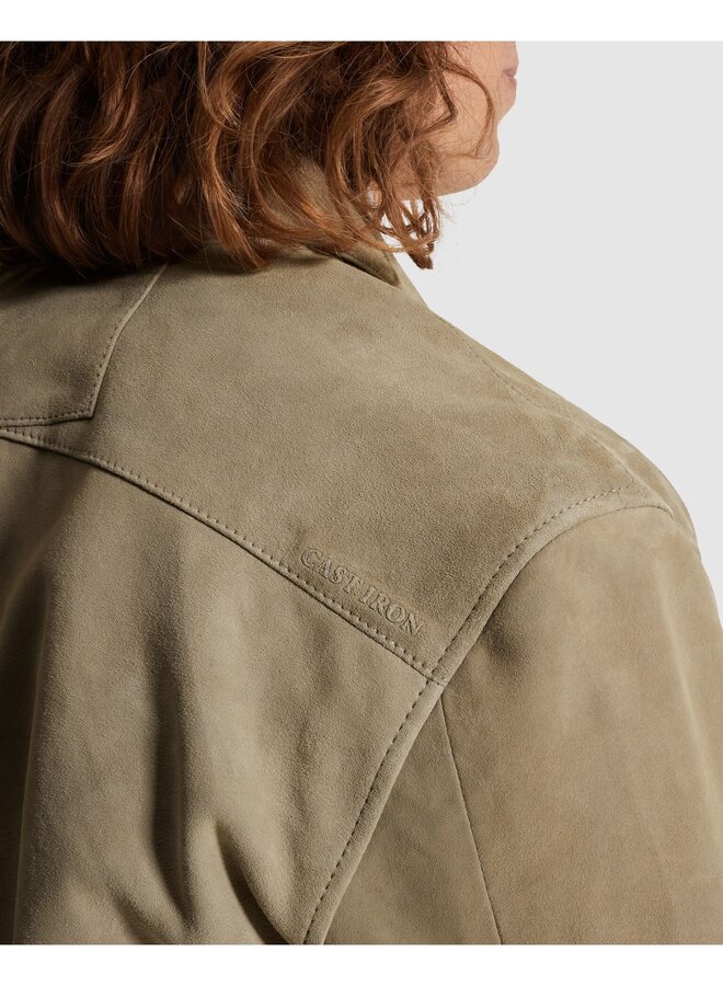 CSI2602216 6478 Cast Iron LONG SLEEVE SHIRT Suede Dried Sage