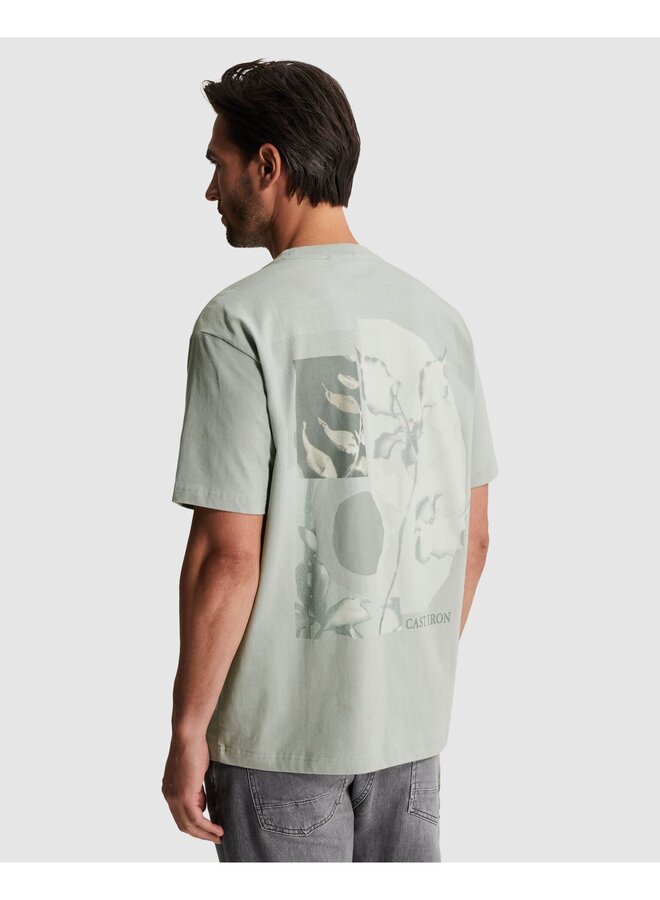 CTSS2603512 9105 Cast Iron Short sleeve r-neck relaxed fit peached jersey Belgain Block