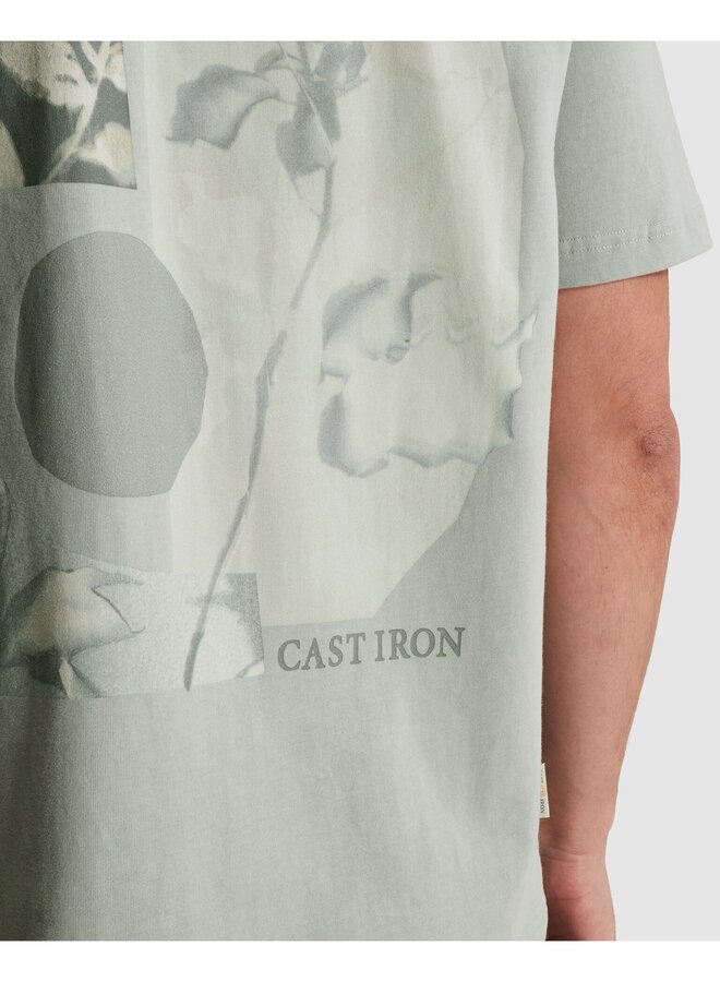 CTSS2603512 9105 Cast Iron Short sleeve r-neck relaxed fit peached jersey Belgain Block