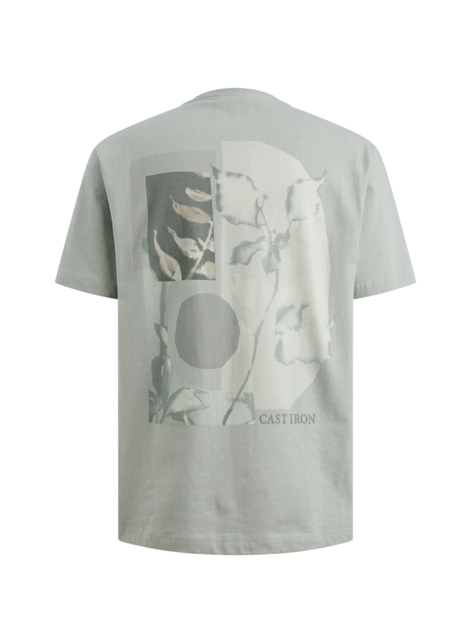 CTSS2603512 9105 Cast Iron Short sleeve r-neck relaxed fit peached jersey Belgain Block