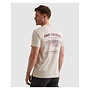 PTSS2603571 7013 PME Legend Short sleeve r-neck single jersey back graphic Bone White