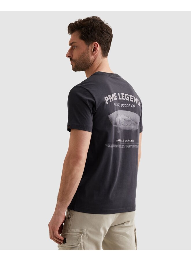 PTSS2603571 5278 PME Legend Short sleeve r-neck single jersey back graphic Graphite
