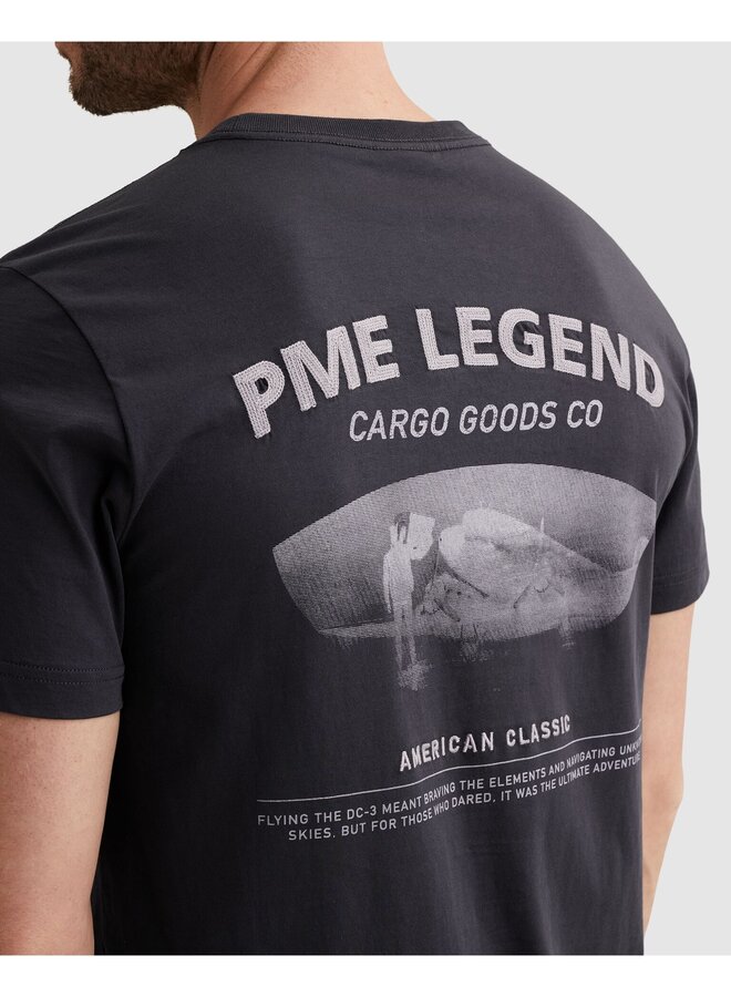 PTSS2603571 5278 PME Legend Short sleeve r-neck single jersey back graphic Graphite