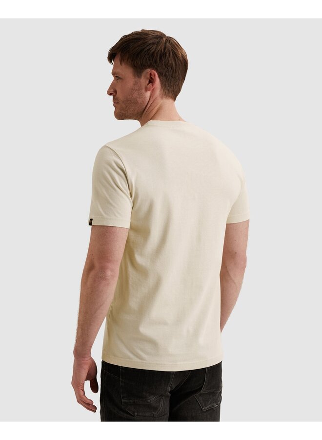 PTSS2603570 7013 PME Legend Short sleeve r-neck heavy jersey front print Bone White