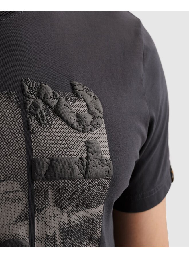 PTSS2603554 5278 PME Legend Short sleeve r-neck single jersey print Graphite