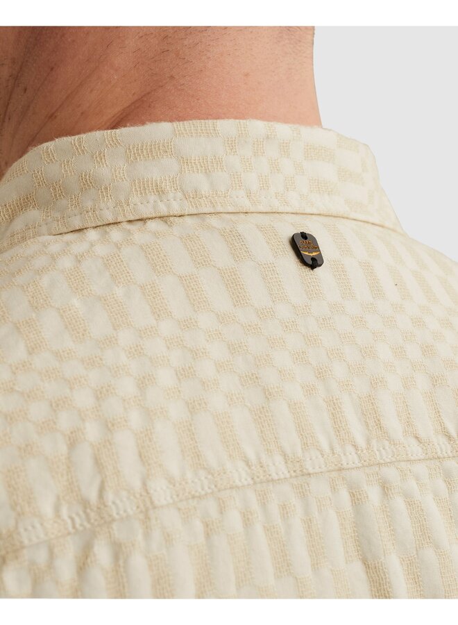 PSIS2603270 7013 PME Legend Short Sleeve Shirt Jacquard Bone White