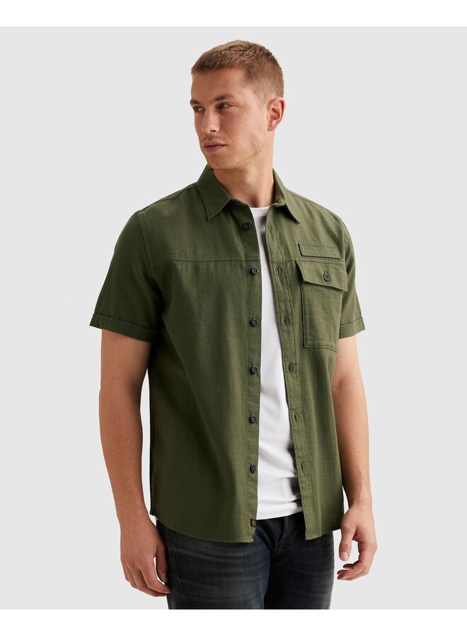 PSIS2603268 6150 PME Legend Short Sleeve Shirt Ctn Slub Thyme