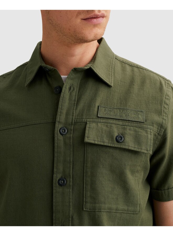 PSIS2603268 6150 PME Legend Short Sleeve Shirt Ctn Slub Thyme