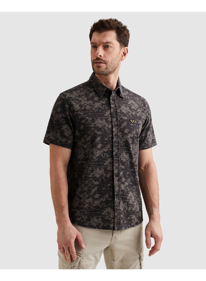 PSIS2603254 5278 PME Legend Short Sleeve Shirt Aop On Jersey Pique Graphite