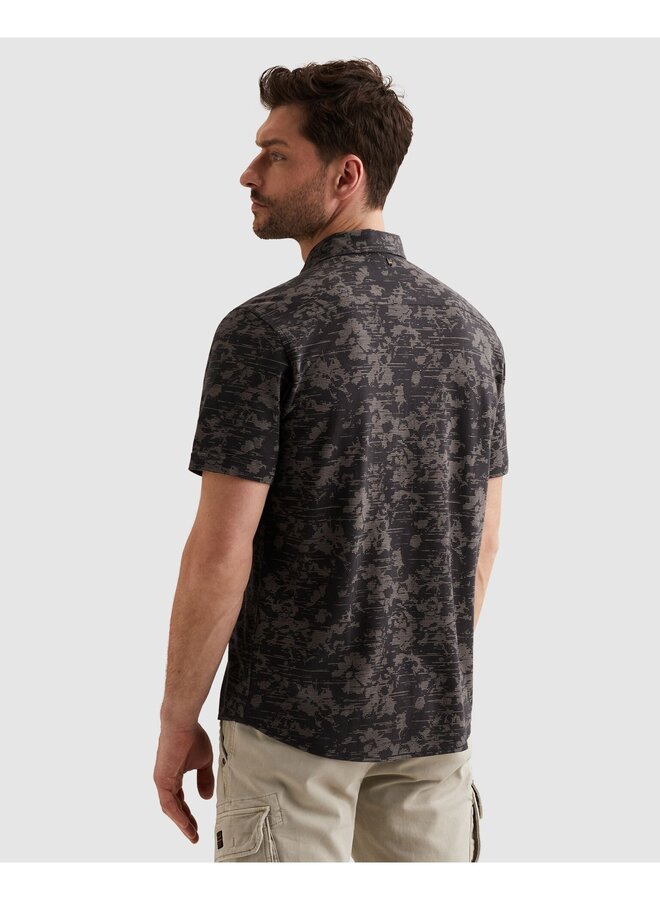 PSIS2603254 5278 PME Legend Short Sleeve Shirt Aop On Jersey Pique Graphite