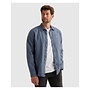 PSI2603243 5052 PME Legend LONG SLEEVE SHIRT Ctn Linen garment dye Bijou Blue