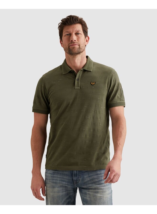 PPSS2603885 6150 PME Legend Short sleeve polo injected popcorn pique Thyme