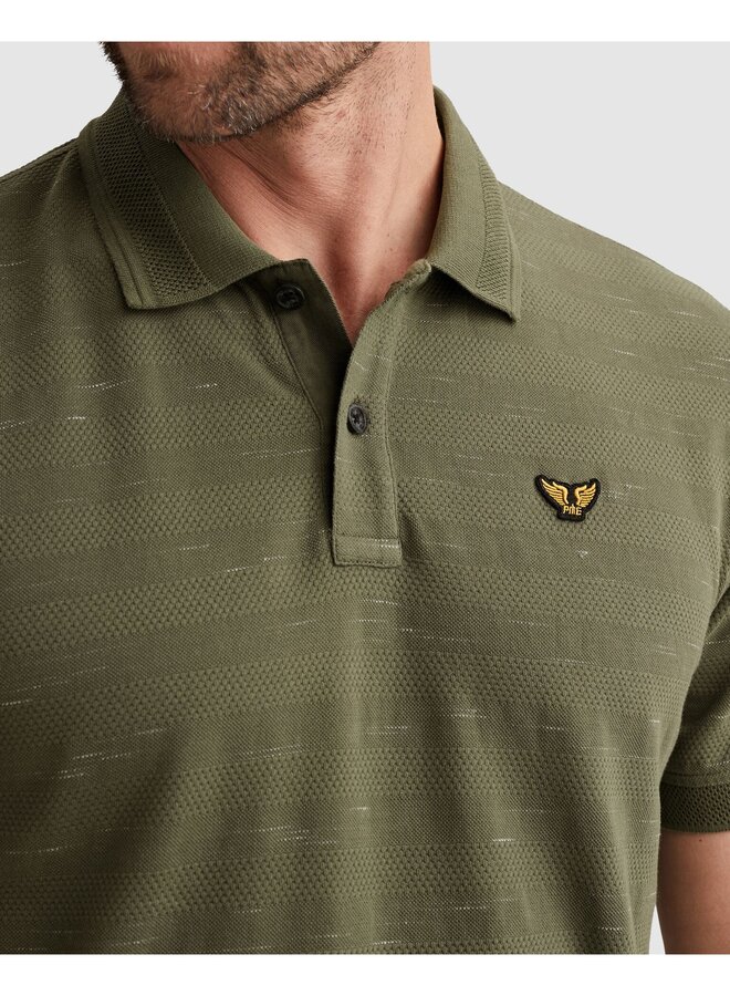 PPSS2603885 6150 PME Legend Short sleeve polo injected popcorn pique Thyme