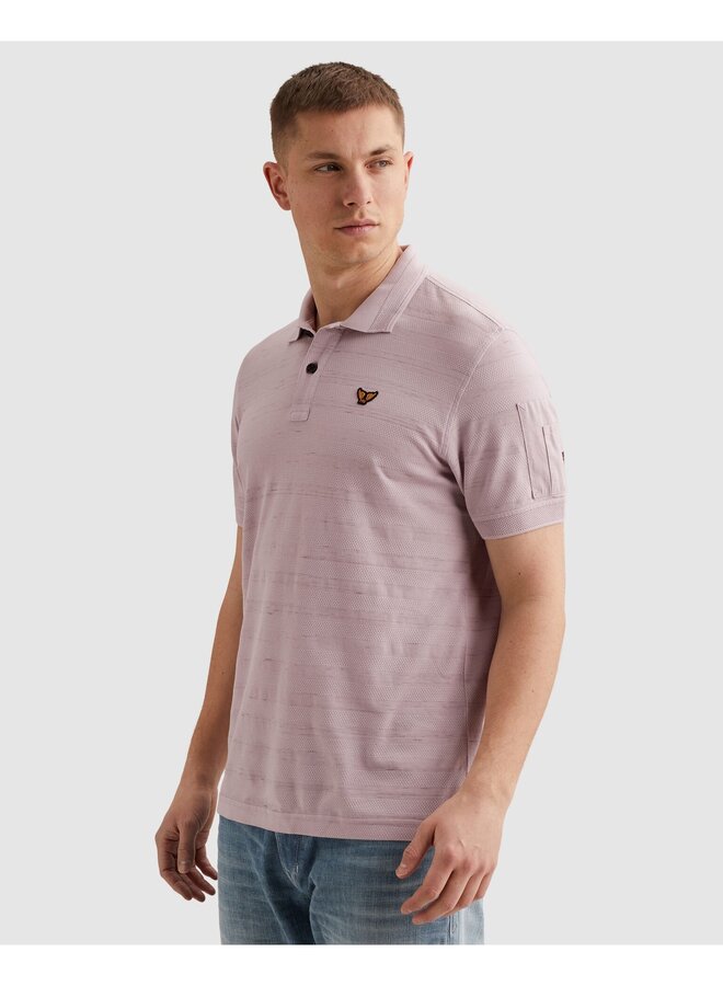 PPSS2603885 4203 PME Legend Short sleeve polo injected popcorn pique Lavender Frost