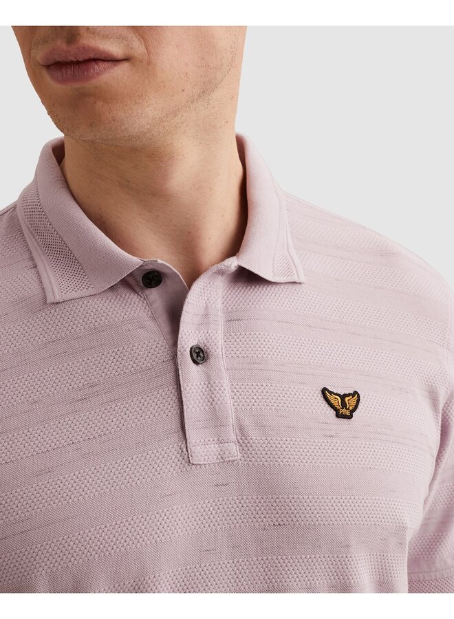 PPSS2603885 4203 PME Legend Short sleeve polo injected popcorn pique Lavender Frost