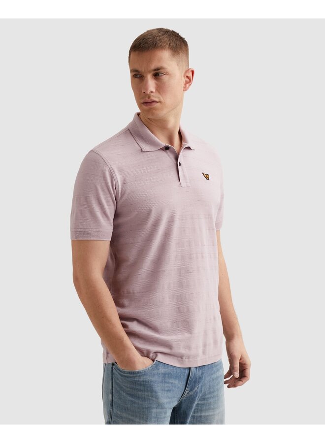 PPSS2603885 4203 PME Legend Short sleeve polo injected popcorn pique Lavender Frost