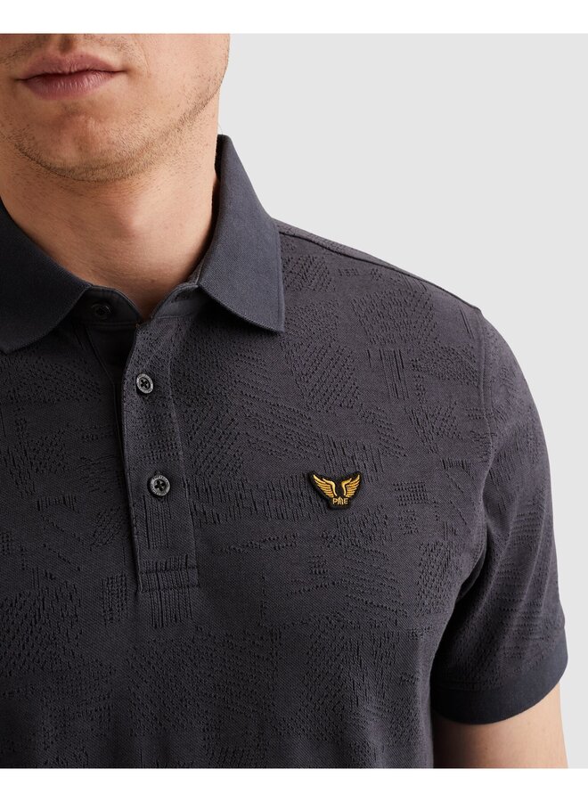 PPSS2603883 5278 PME Legend Short sleeve polo jacquard jersey Graphite