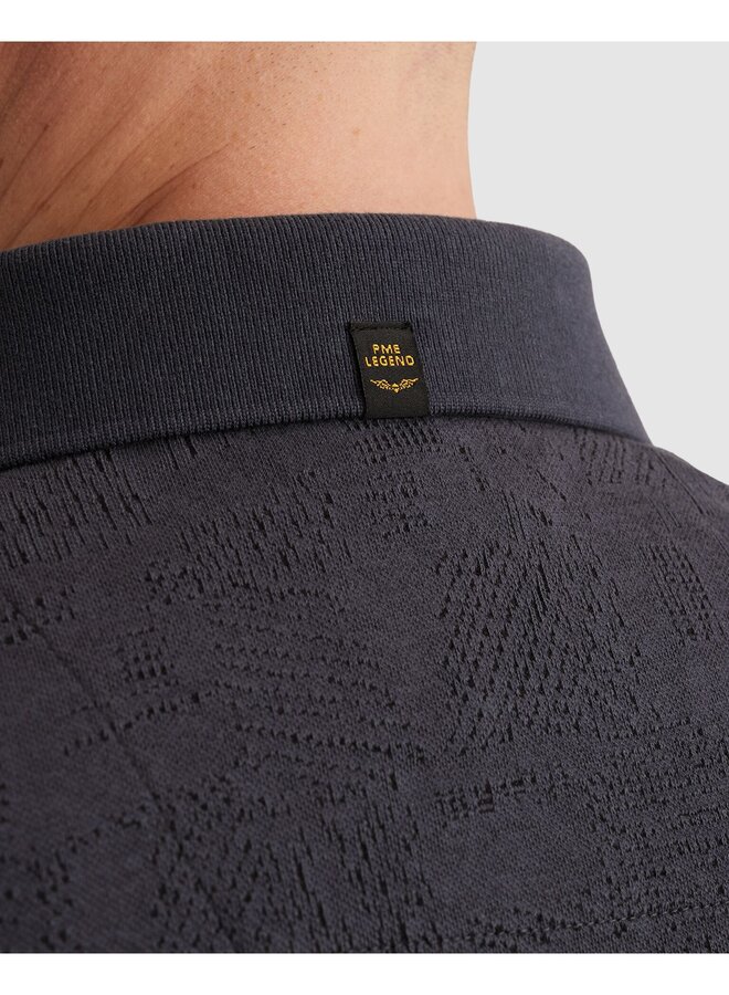 PPSS2603883 5278 PME Legend Short sleeve polo jacquard jersey Graphite