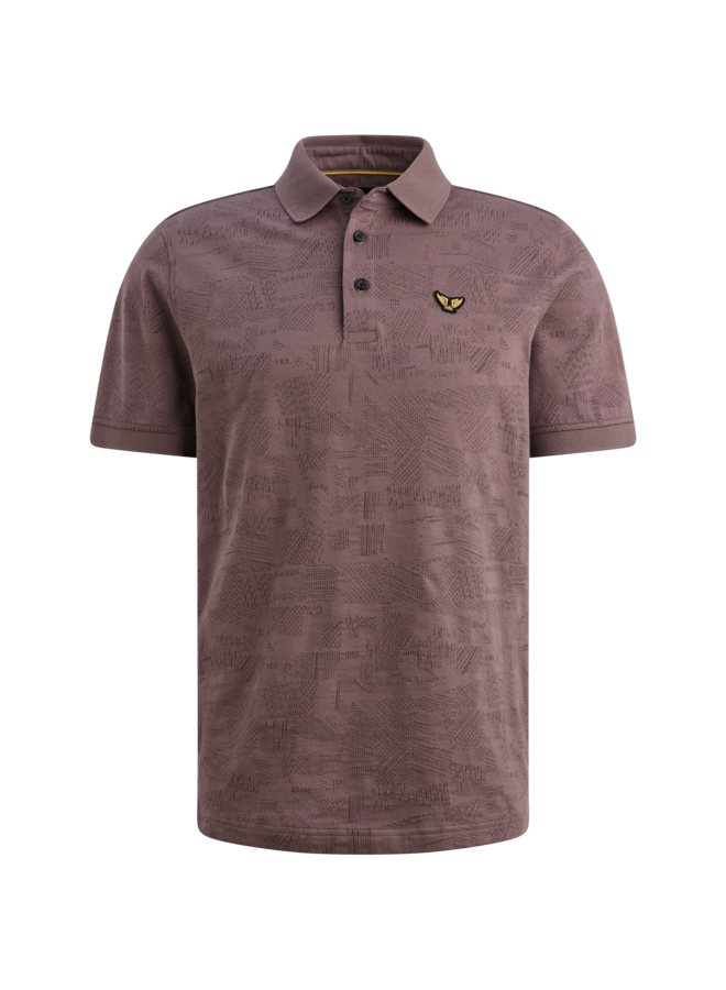 PPSS2603883 4323 PME Legend Short sleeve polo jacquard jersey Moonscape