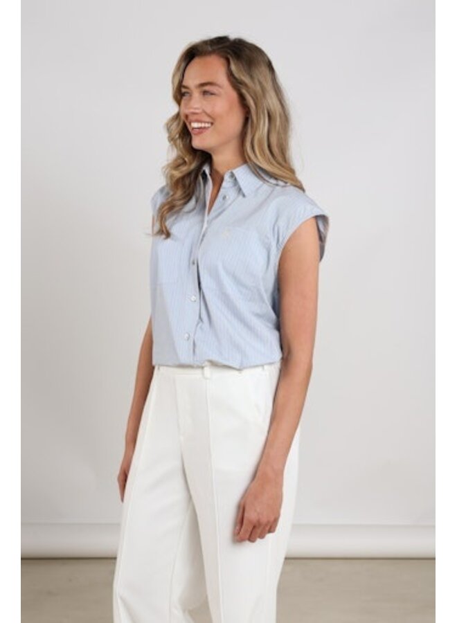 NKS01155 312 Nukus Abby Top Stripe Cloudy