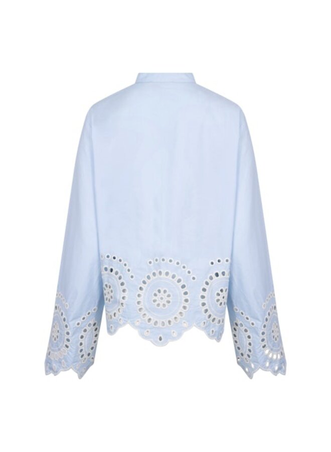 NKS02187 312 Nukus Bella Blouse Embroidery Cloudy