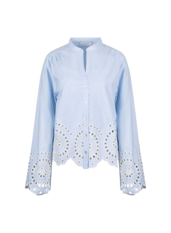 NKS02187 312 Nukus Bella Blouse Embroidery Cloudy