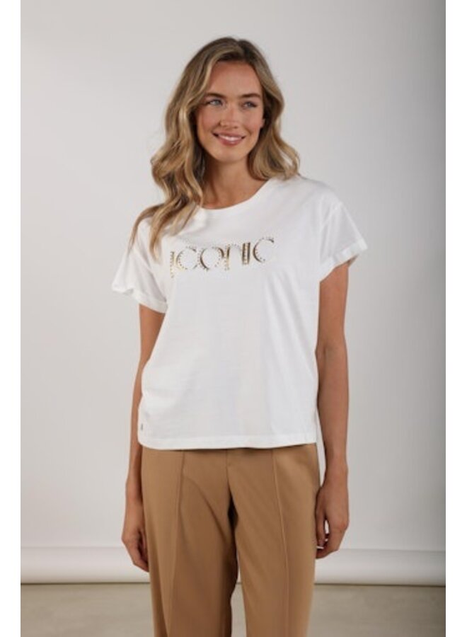 NKS04025 126 Nukus Reese Shirt Iconic Offwhite/Gold