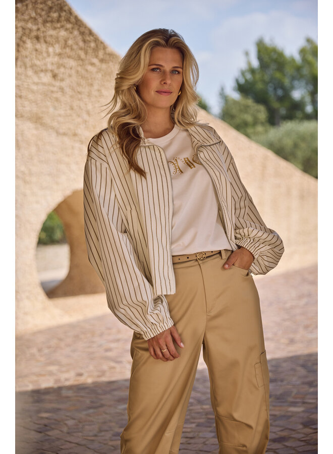 NKS04025 126 Nukus Reese Shirt Iconic Offwhite/Gold