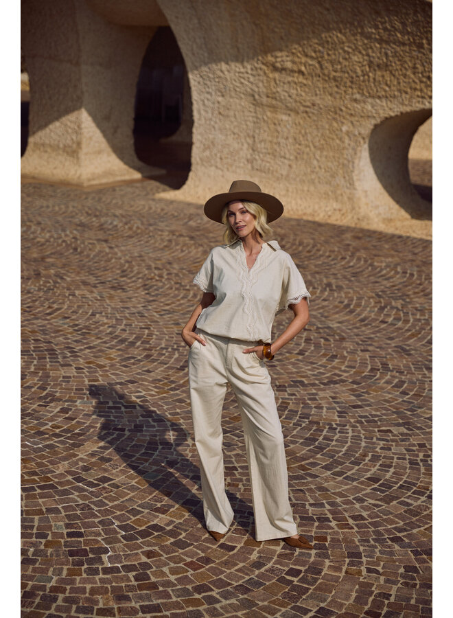 NKS09080 9 Nukus Eline Pants Sand