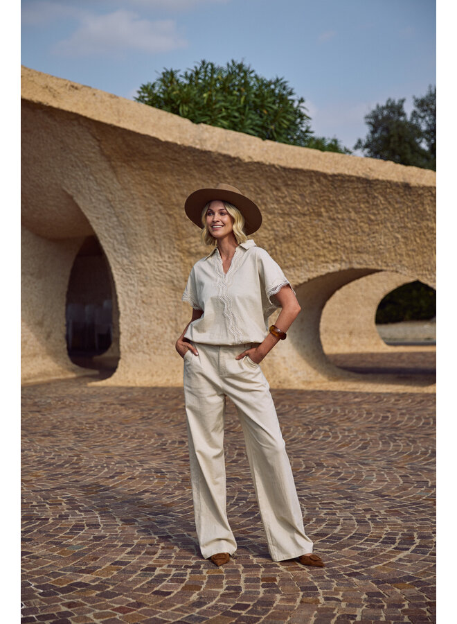 NKS09080 9 Nukus Eline Pants Sand