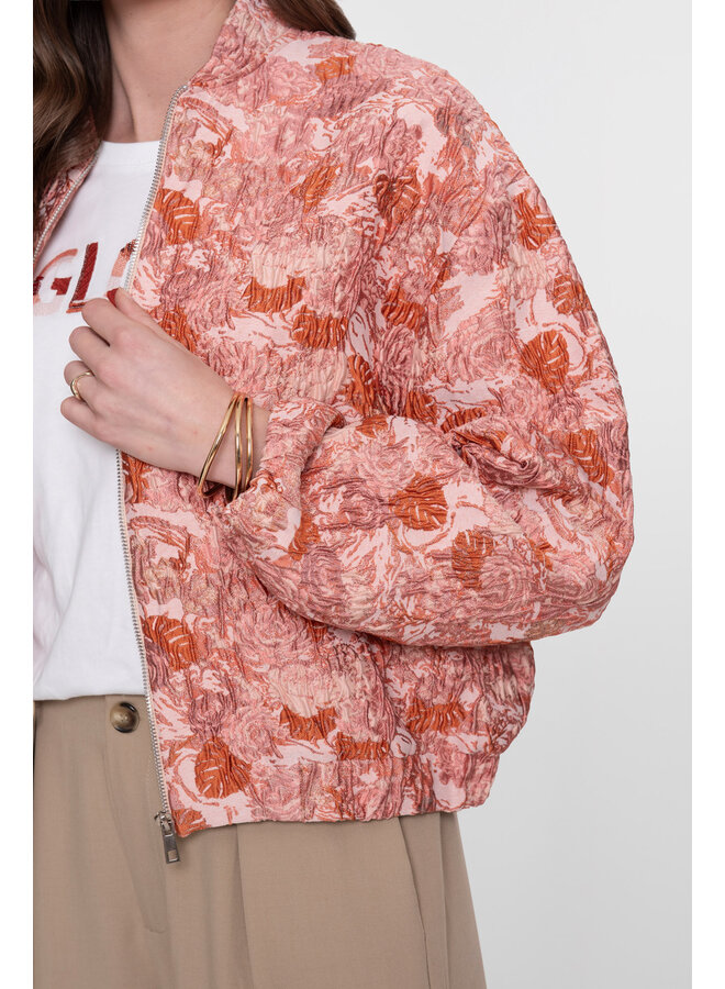 65032-21 420 Geisha Bomber jacquard pink combi