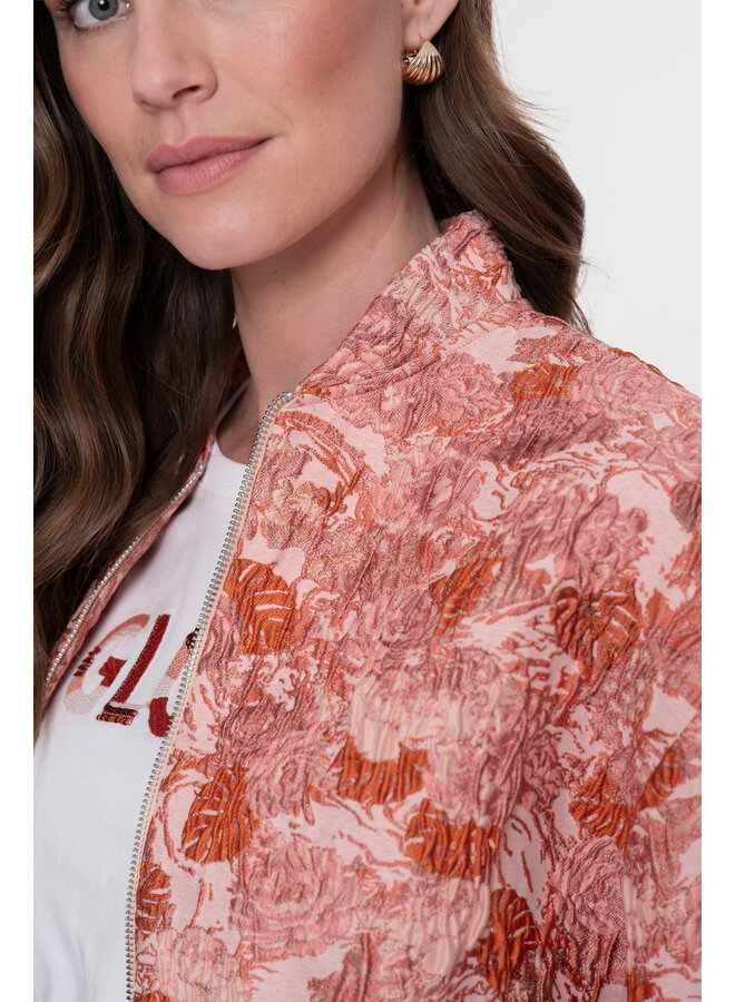 65032-21 420 Geisha Bomber jacquard pink combi