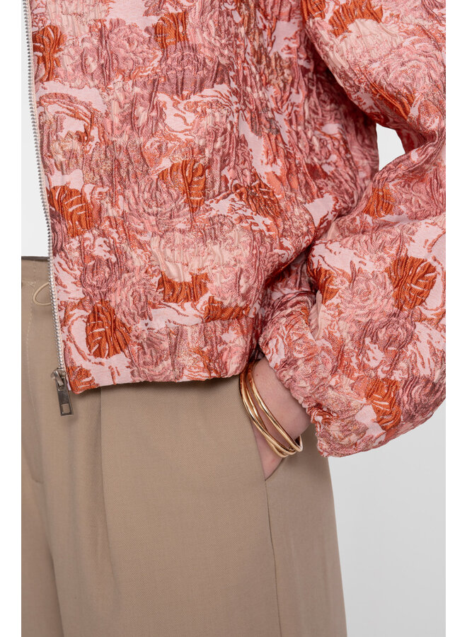 65032-21 420 Geisha Bomber jacquard pink combi