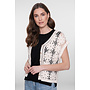64001-10 718 Geisha Vest crochet ecru