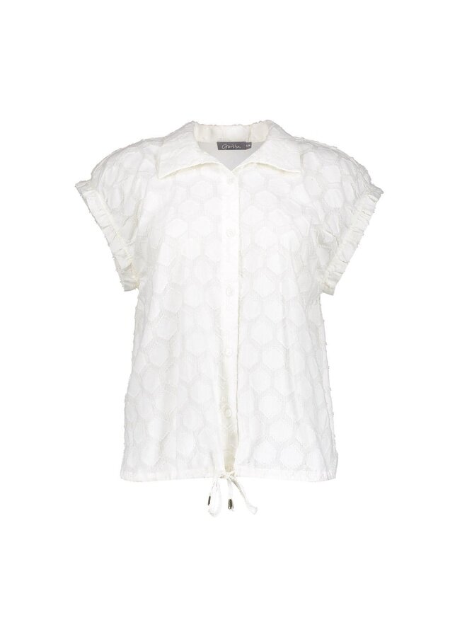 63235-26 010 Geisha Blouse lurex off-white