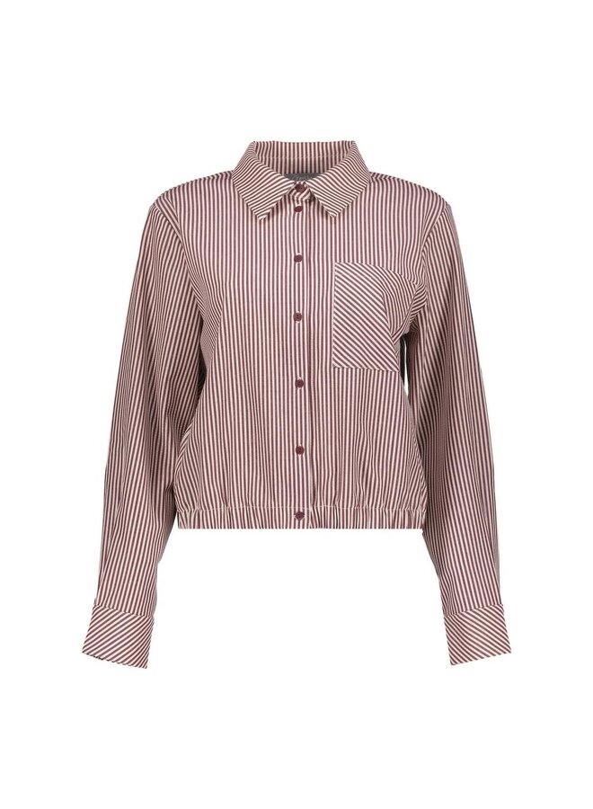 63227-20 718 Geisha blouse ecru/cherry red