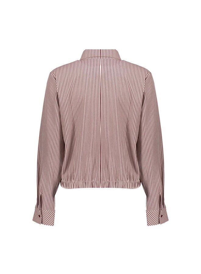 63227-20 718 Geisha blouse ecru/cherry red