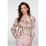 63218-20 718 Geisha blouse ecru/camel/cactus