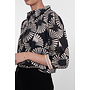 63208-20 999 Geisha blouse black/ecru