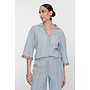63161_70 635 Geisha Blouse chambray with tape jeansblue