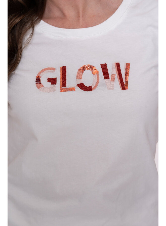 62084-41 010 Geisha T-shirt glow off-white/light pink