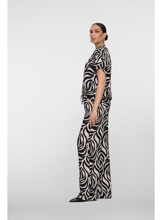 61230-70 999 Geisha Pants bi-color black/sand