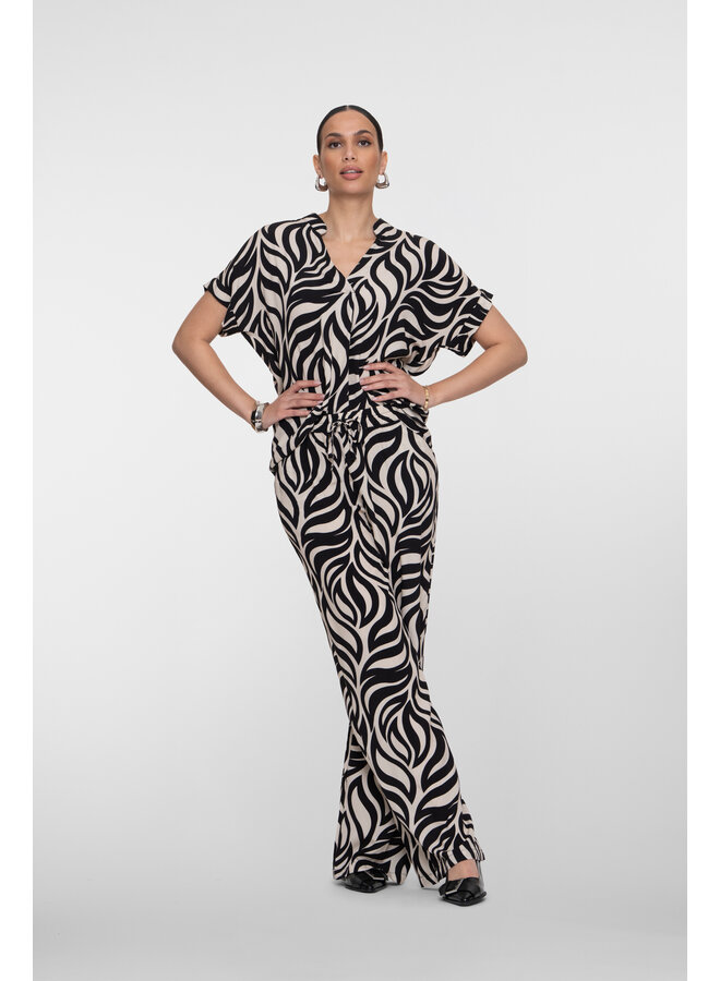 61230-70 999 Geisha Pants bi-color black/sand