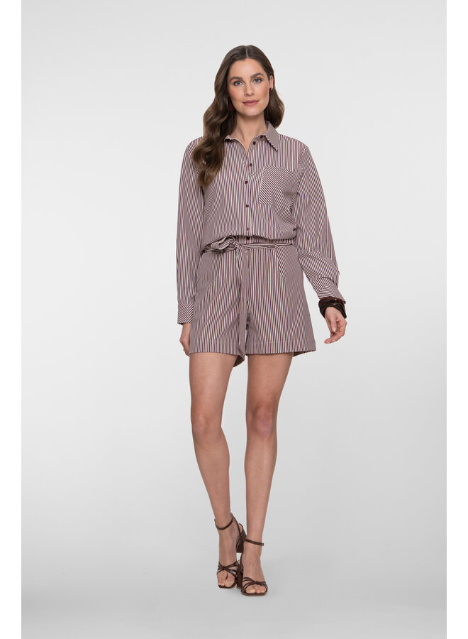 61208-20 718 Geisha pants ecru/cherry red